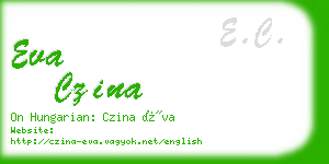 eva czina business card